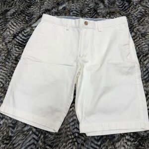 Banana Republic White Flat Front Men's Shorts
